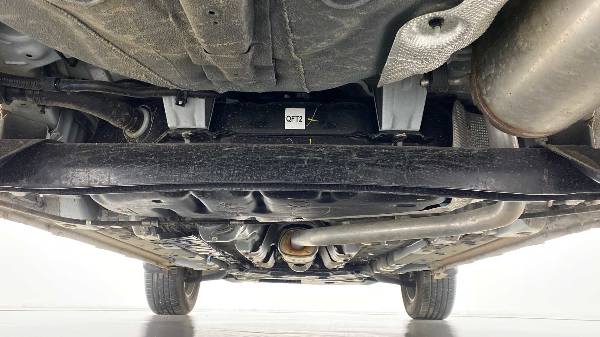 Undercarriage view of a Hyundai Venue