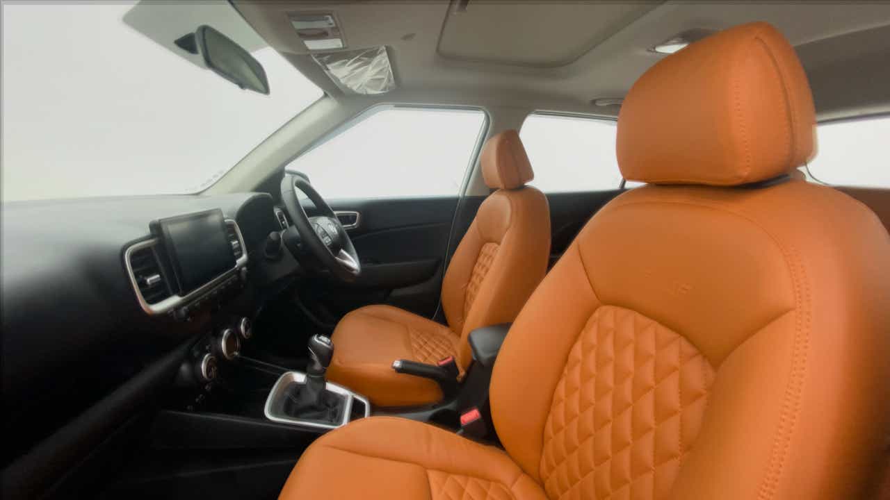 Front interior seats and dashboard of a Hyundai Venue
