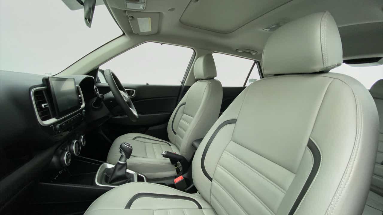 Front interior seats and dashboard of a Hyundai Venue