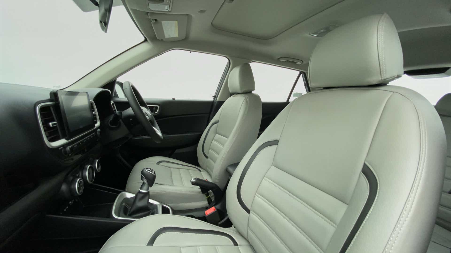 Front interior seats and dashboard of a Hyundai Venue