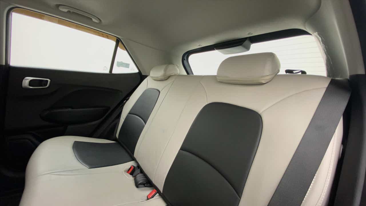 Rear seat view of a Hyundai Venue