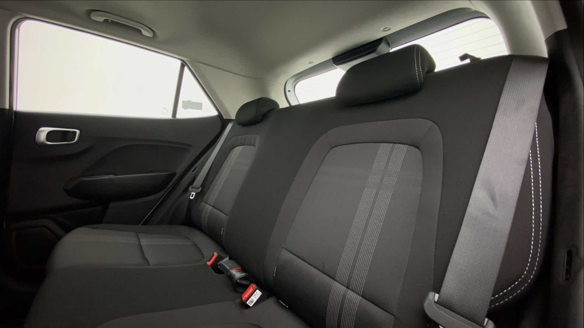 Rear seat view of a Hyundai Venue