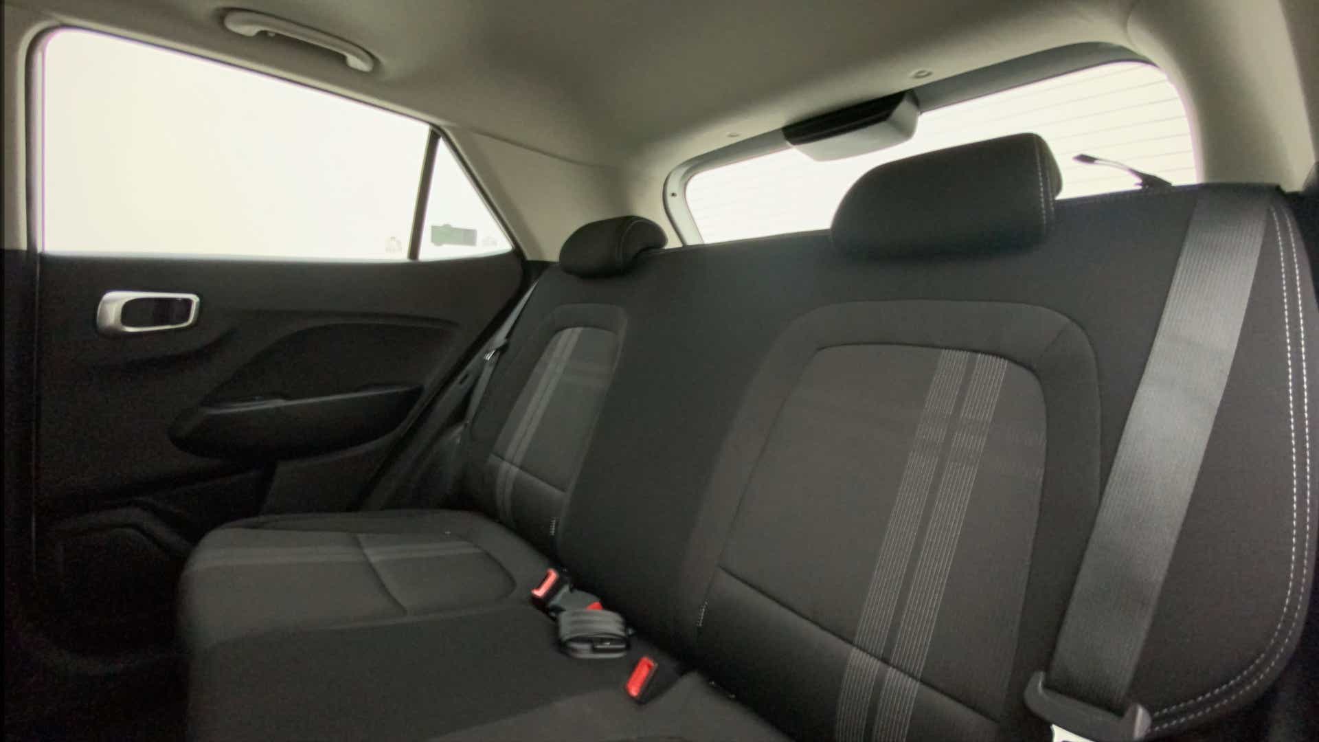 Rear seat view of a Hyundai Venue