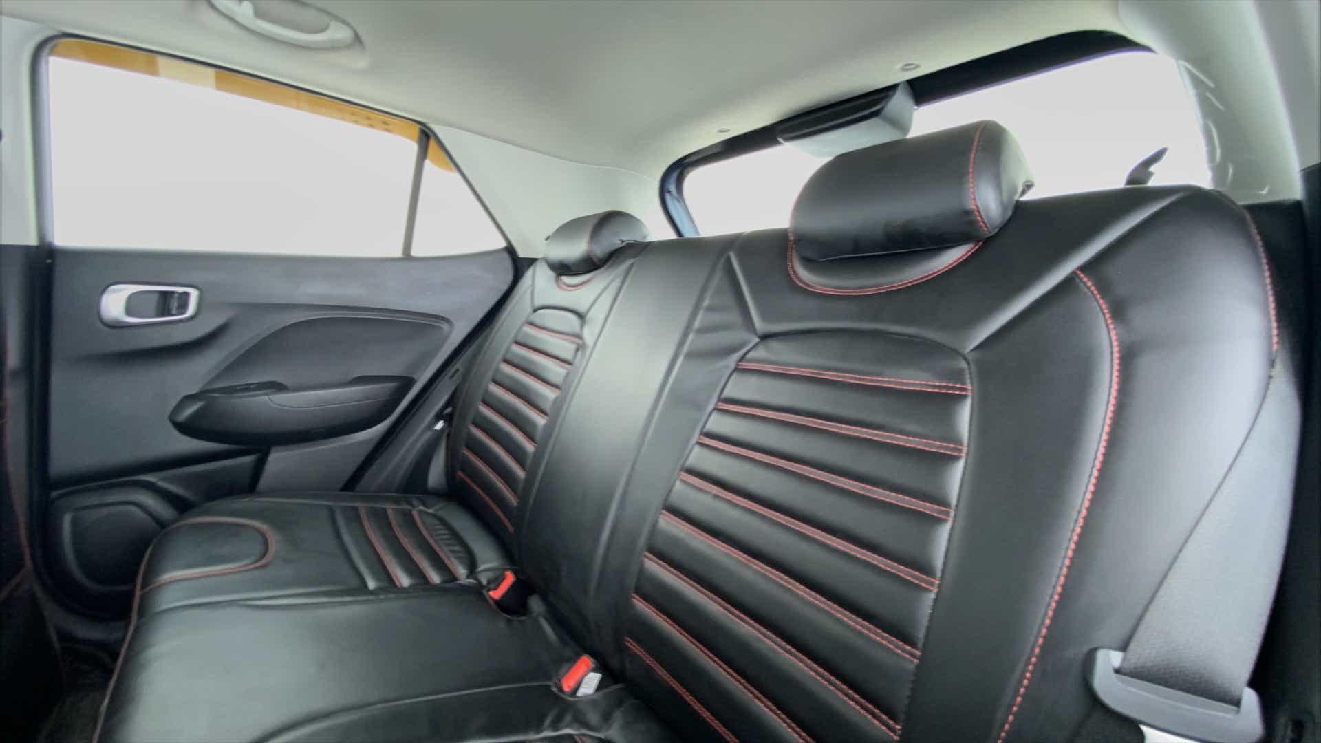 Rear seat view of a Hyundai Venue