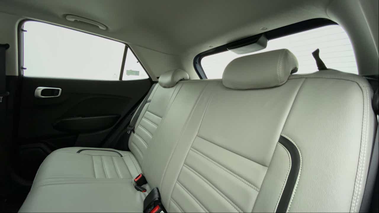 Rear seat area of a Hyundai Venue