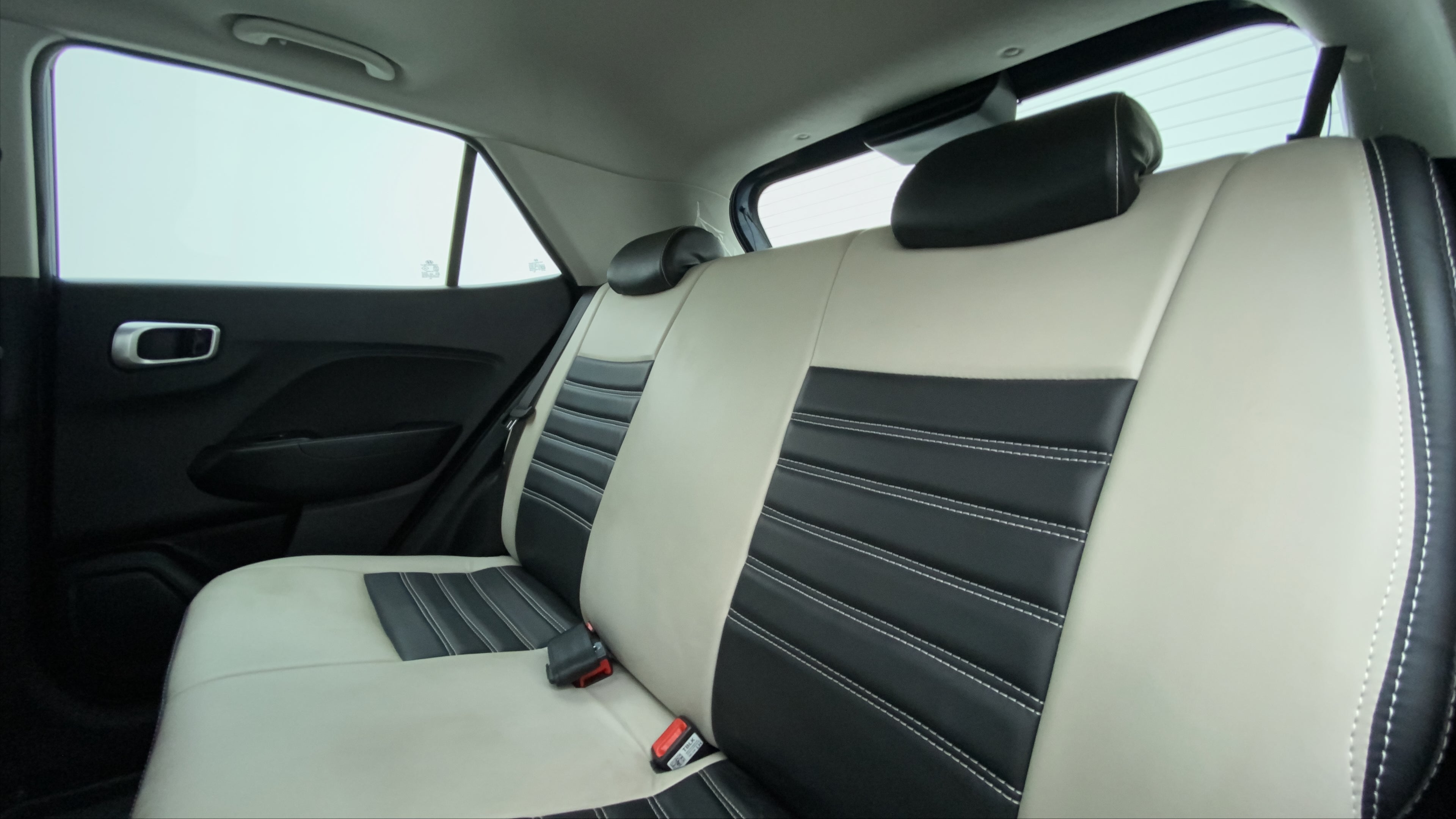 Rear seat view of a Hyundai Venue