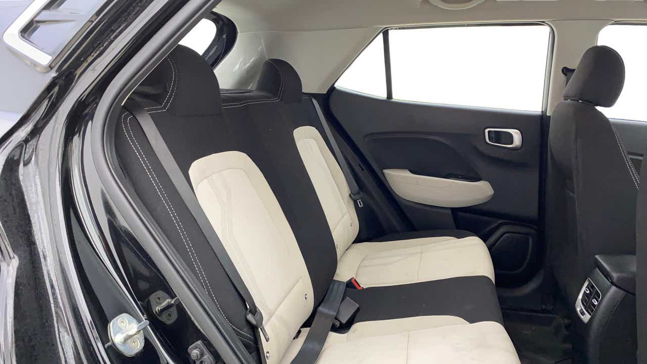 Rear seat area of a Hyundai Venue