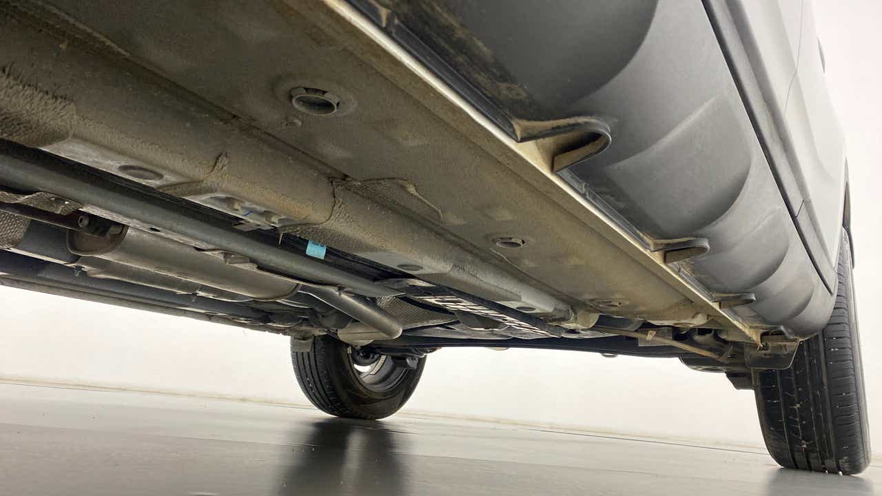 Underside view of a Hyundai Venue