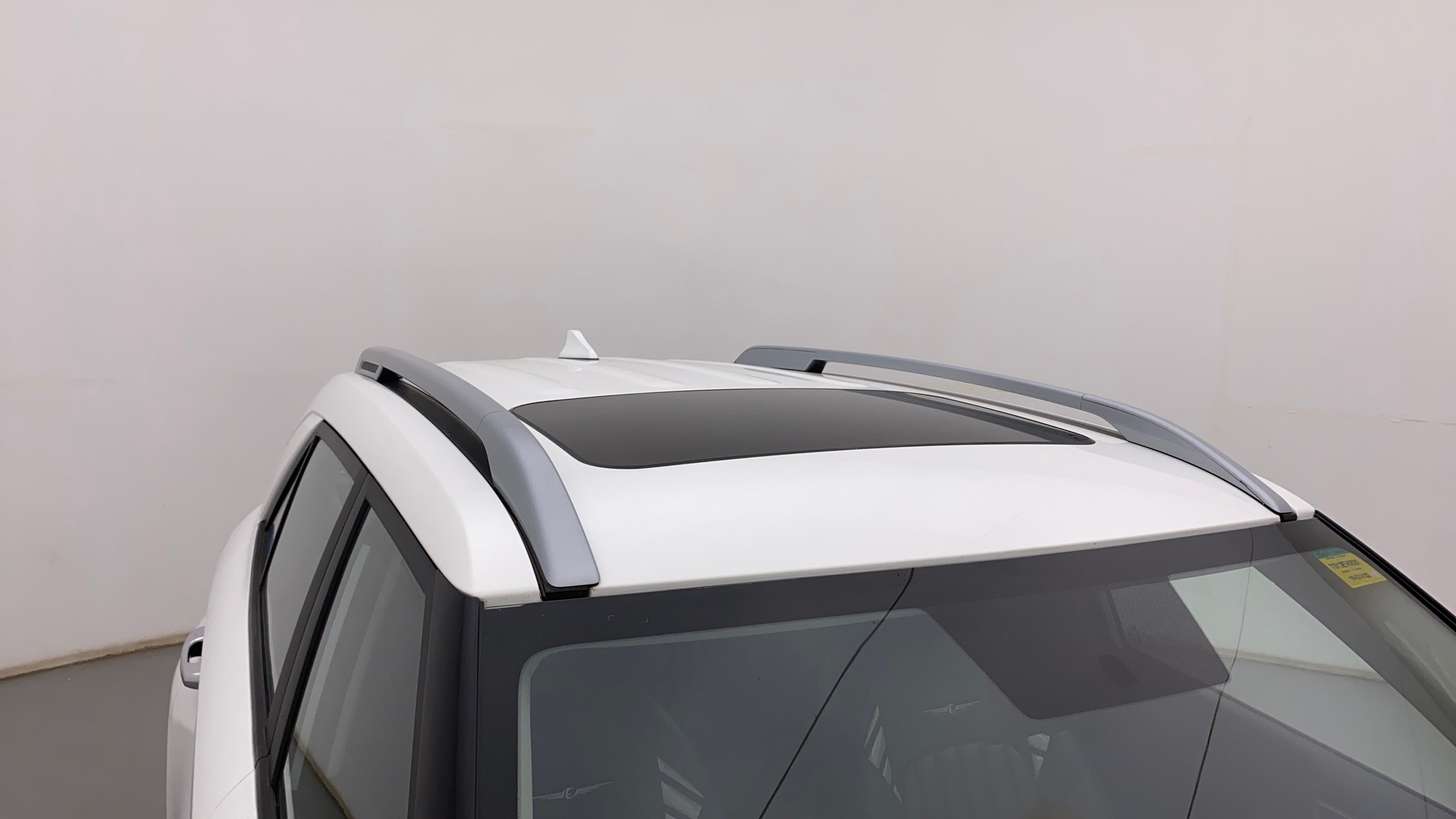 Sunroof and roof rails view of a Hyundai Venue