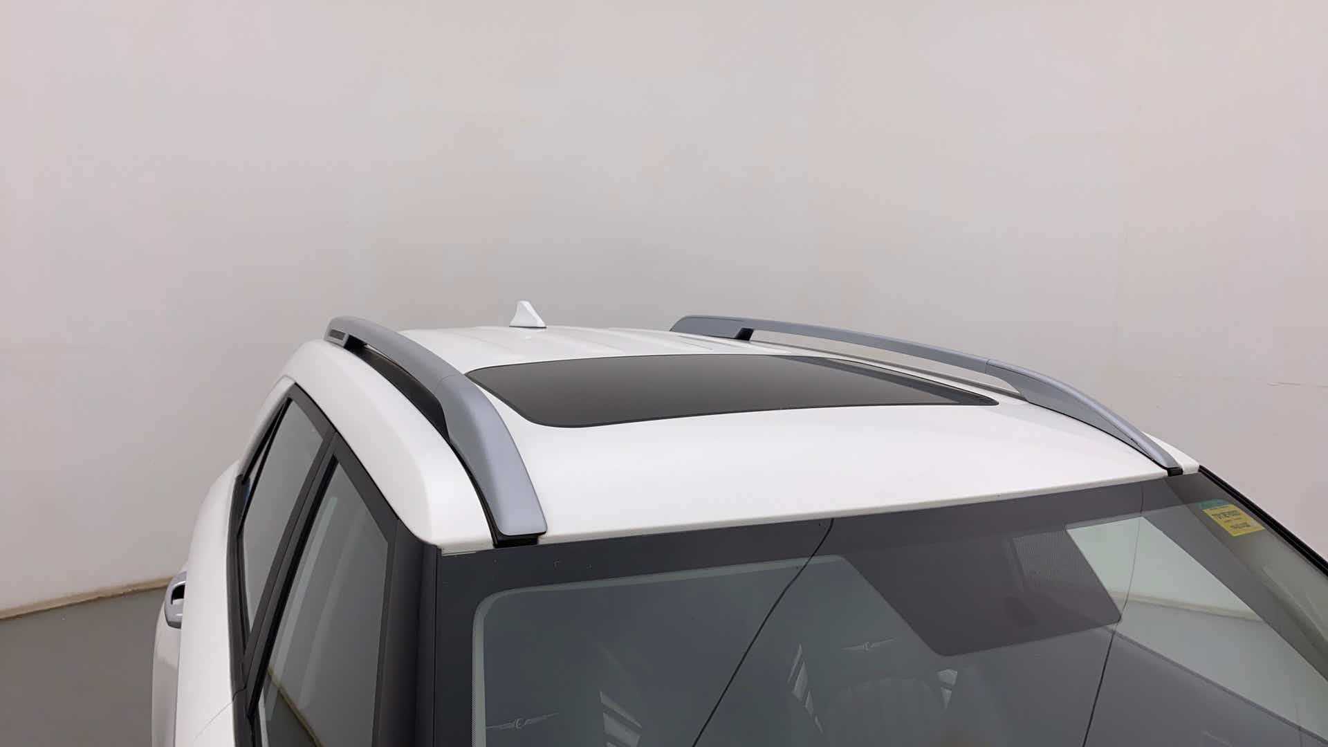 Sunroof and roof rails view of a Hyundai Venue