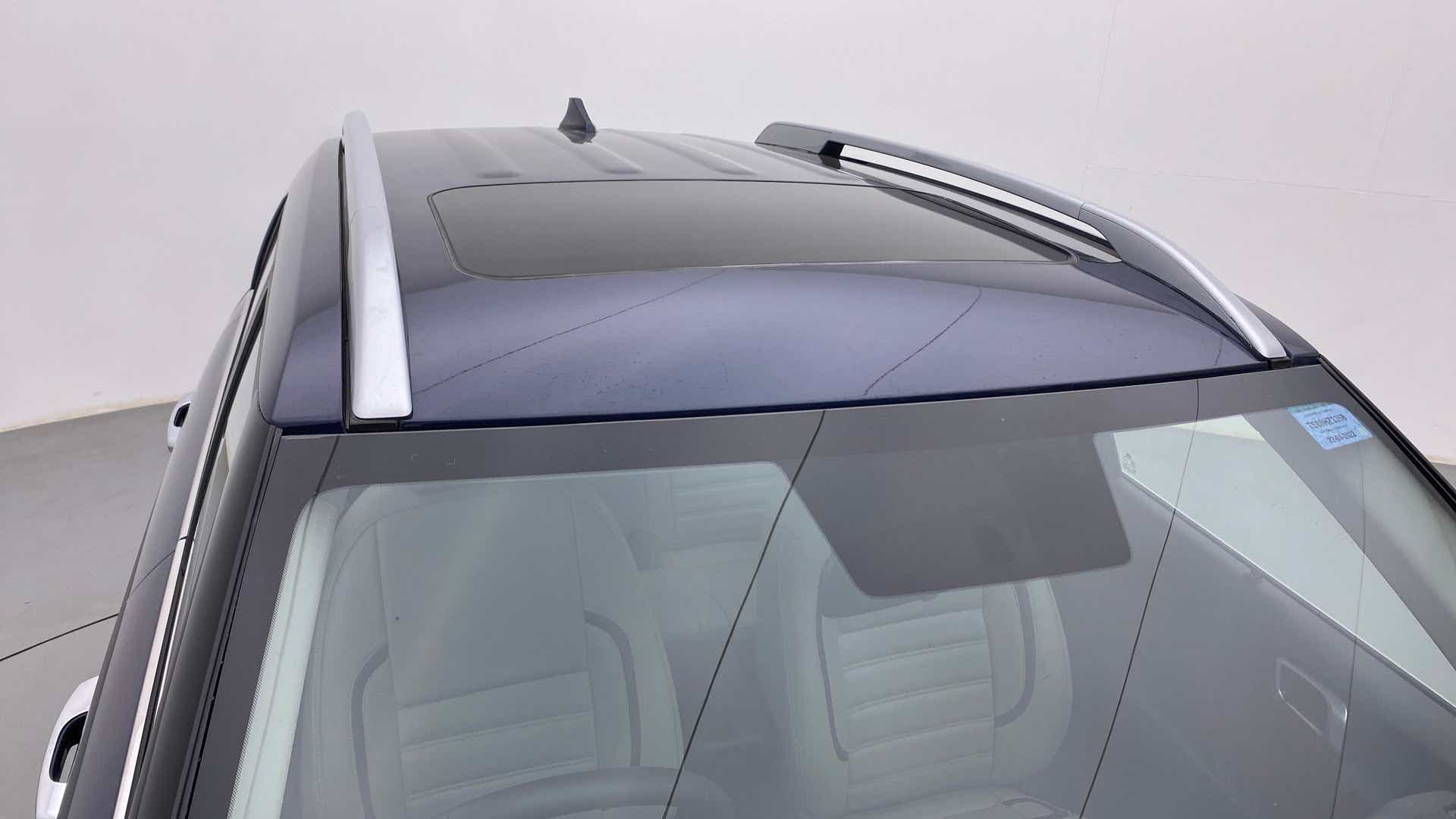 Sunroof and roof rails view of a Hyundai Venue