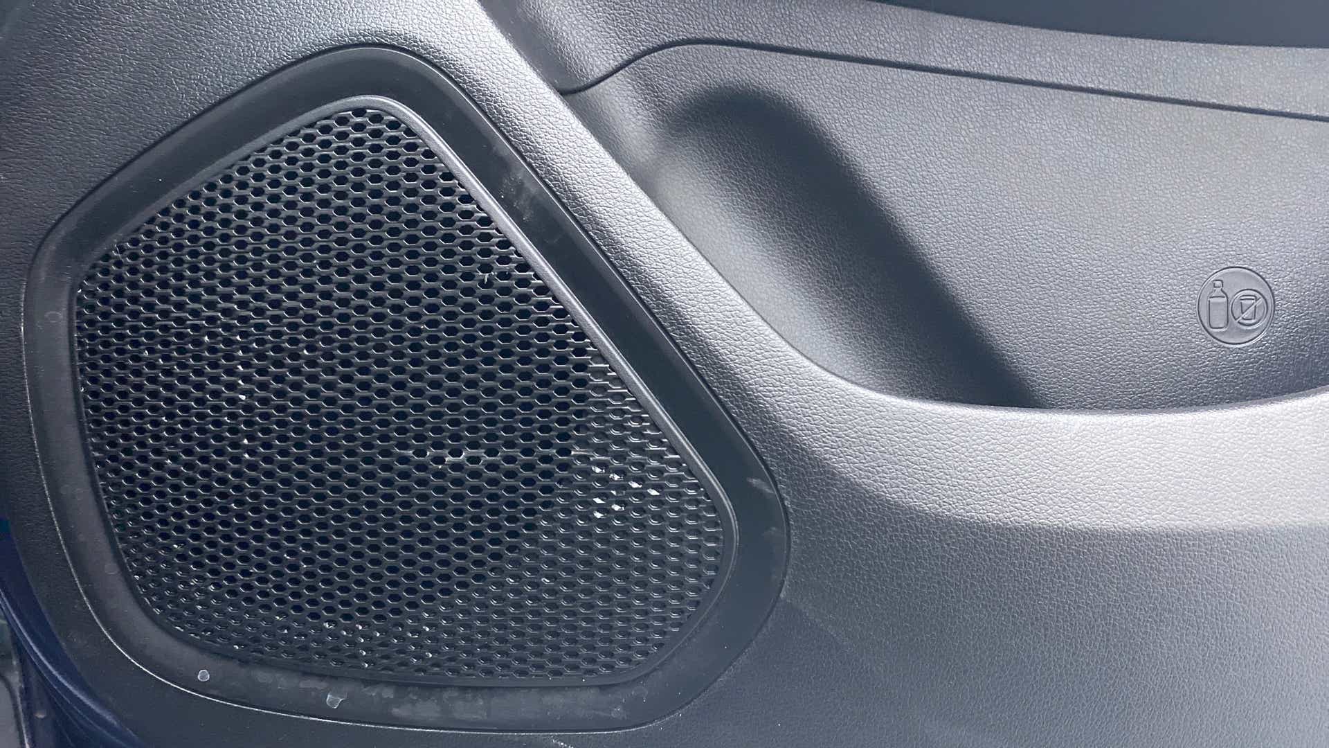 Speaker grille on a Hyundai Venue door interior