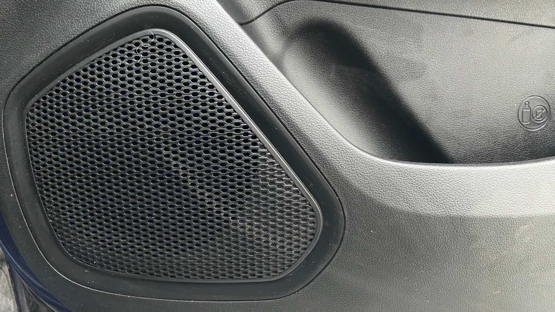 Speaker grille and door panel of a Hyundai Venue