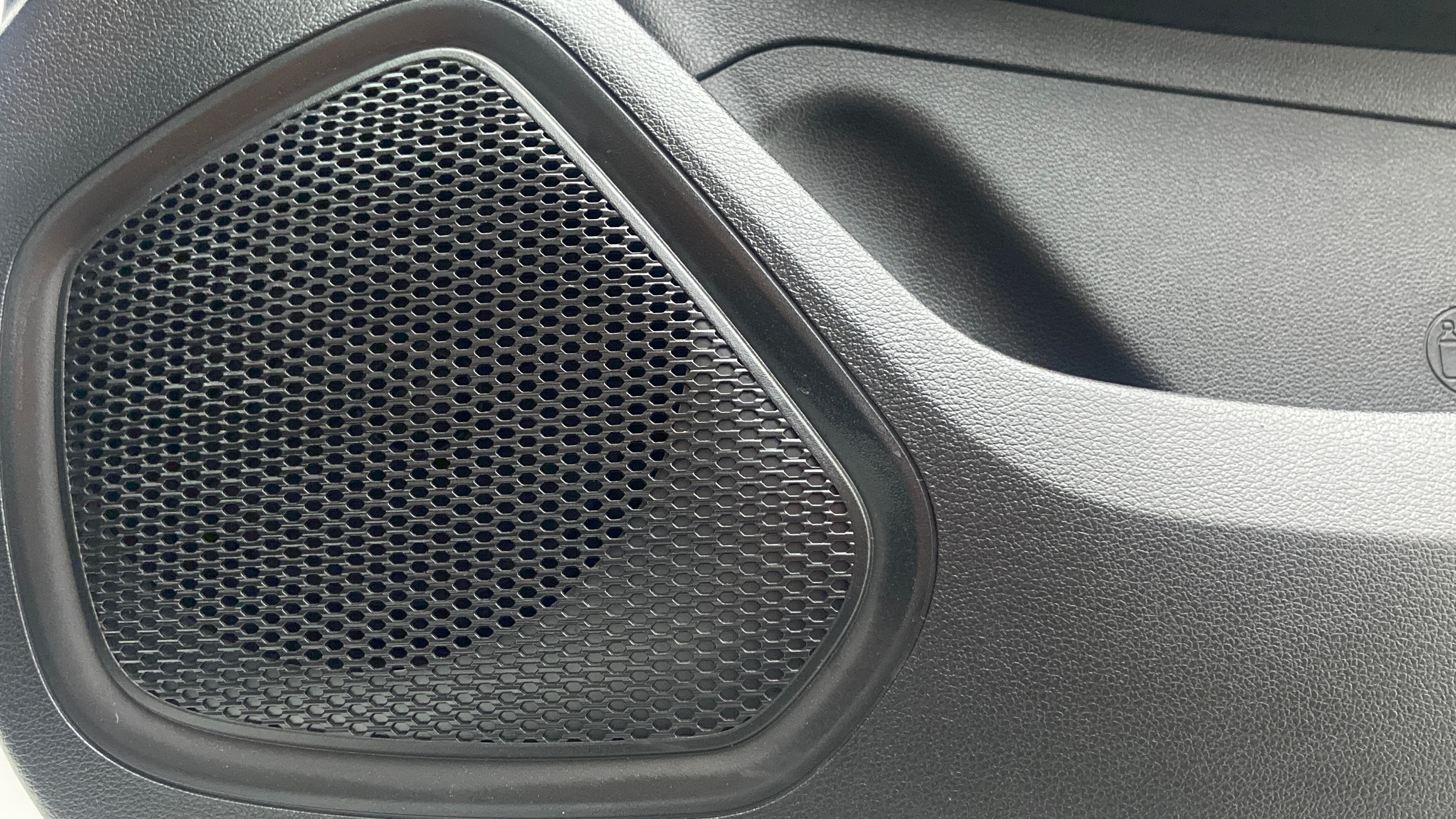 Speaker grille close-up of a Hyundai Venue