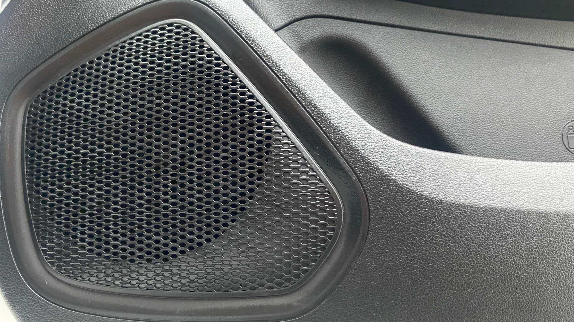 Speaker grille close-up of a Hyundai Venue