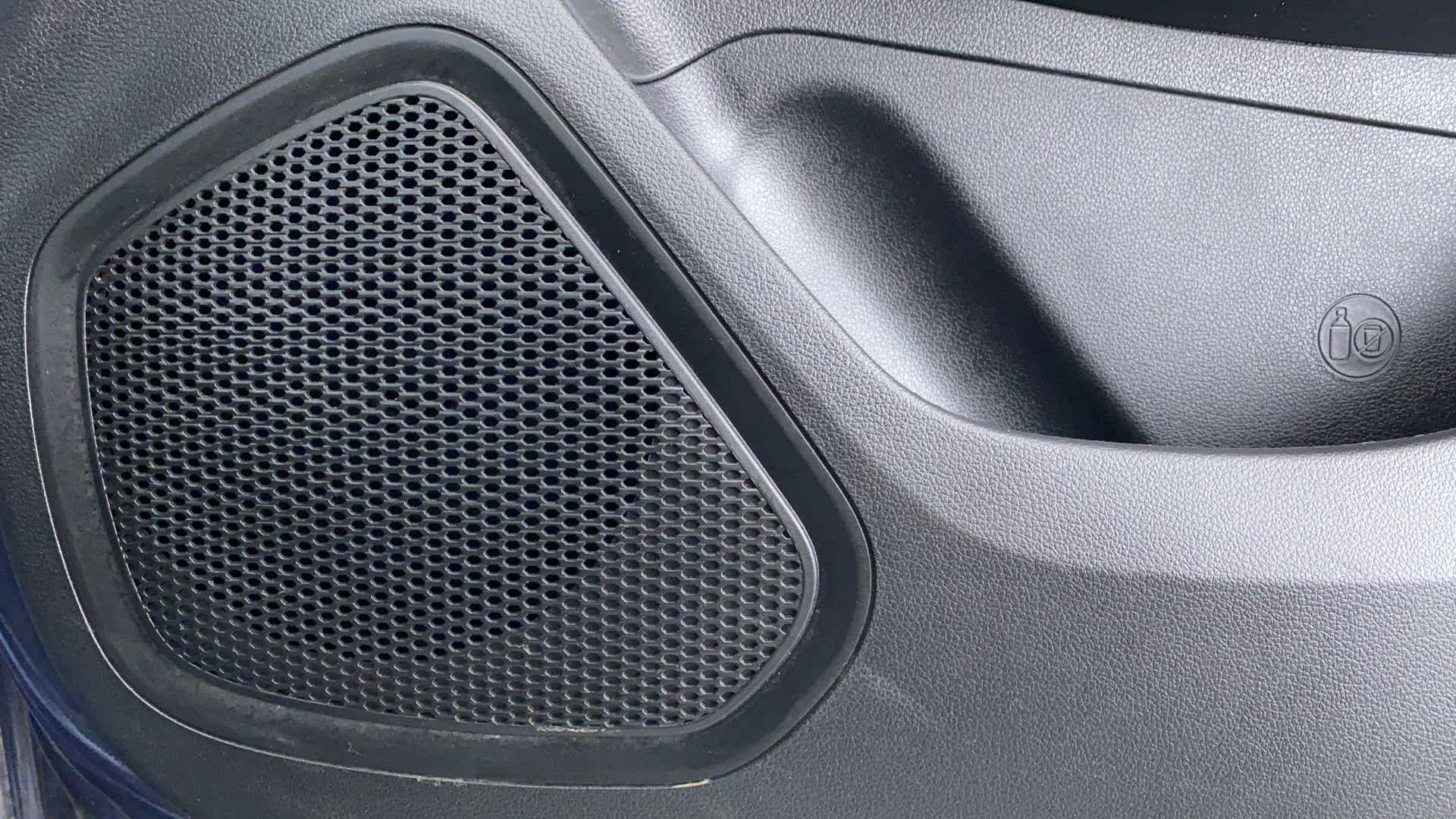 Close-up of the interior speaker grille of a Hyundai Venue