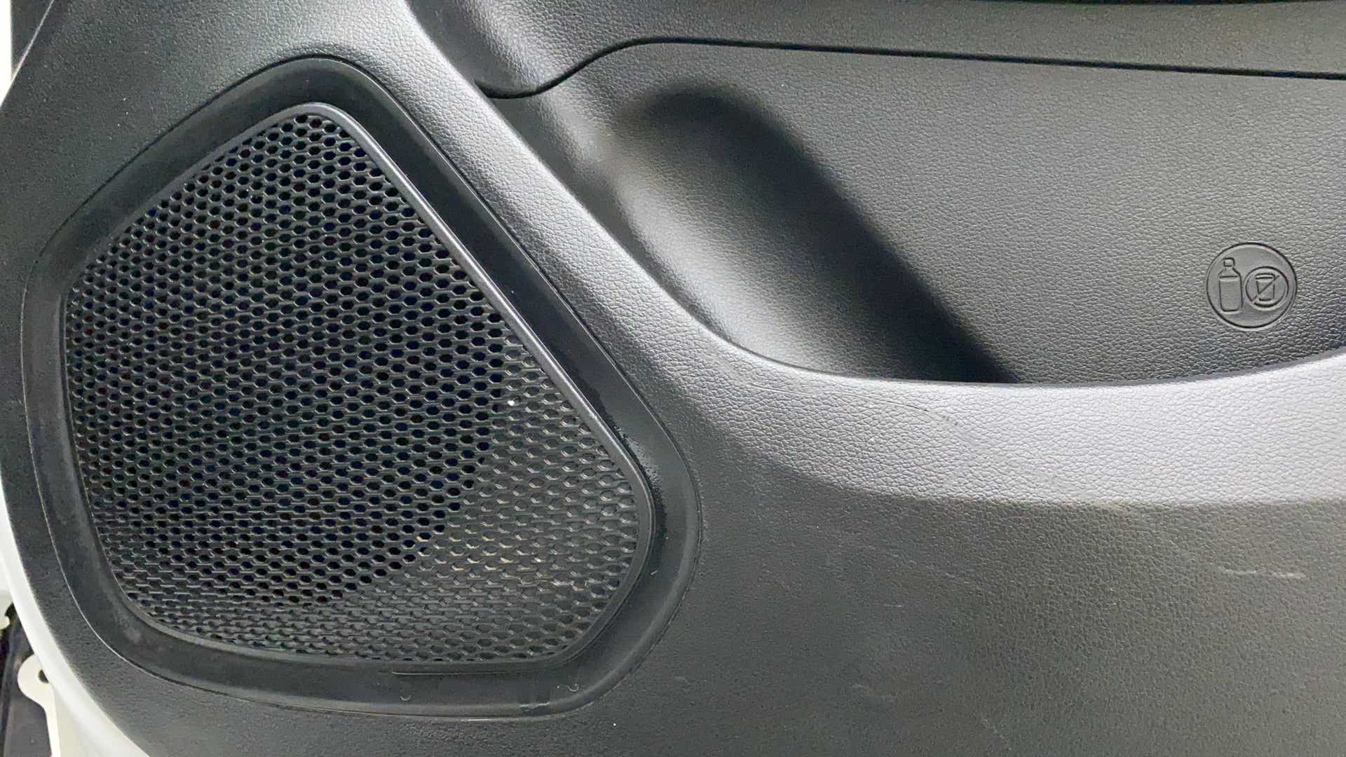 Speaker grille on the door of a Hyundai Venue