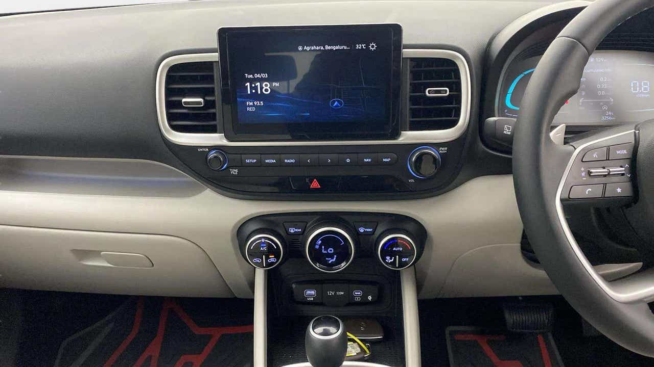 Interior dashboard of a Hyundai Venue