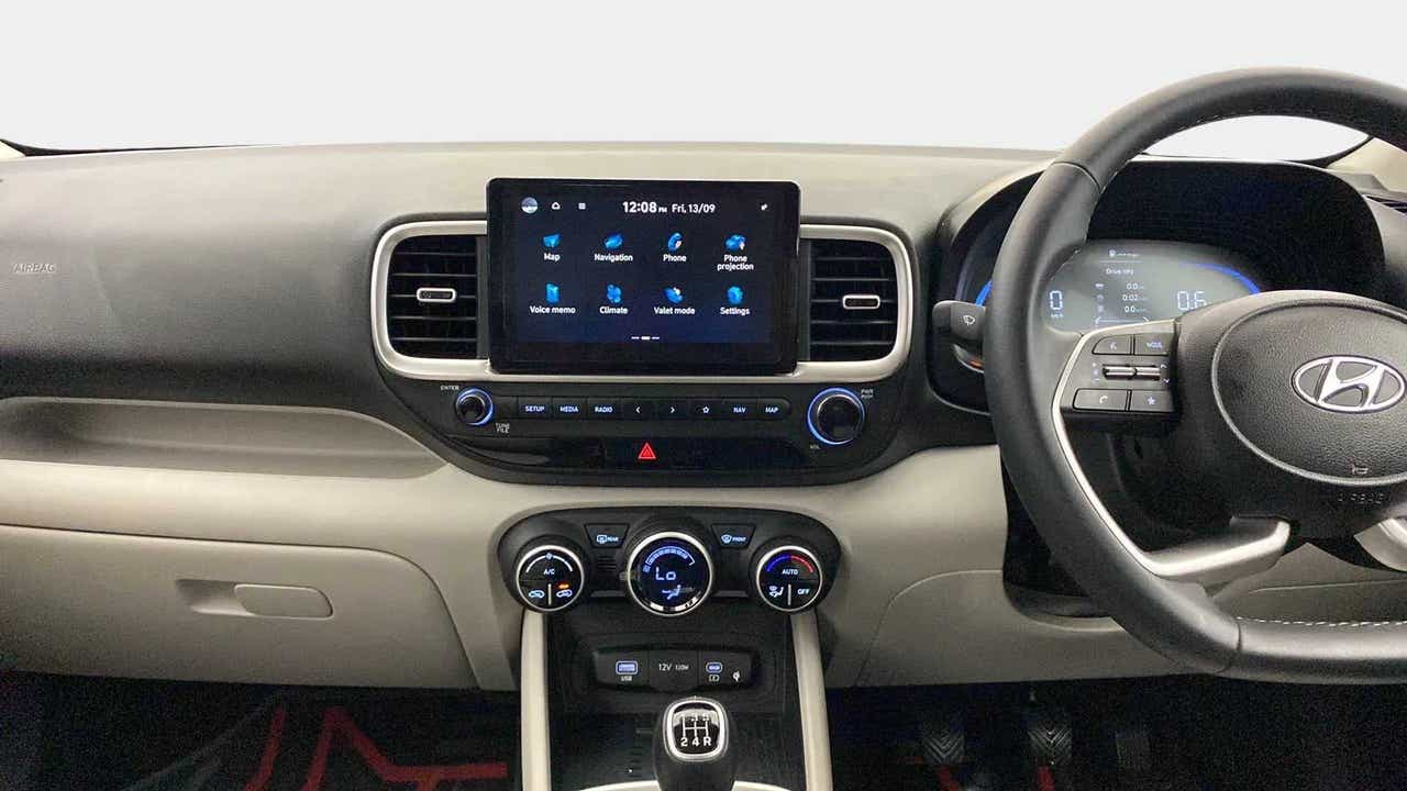Interior dashboard of a Hyundai Venue
