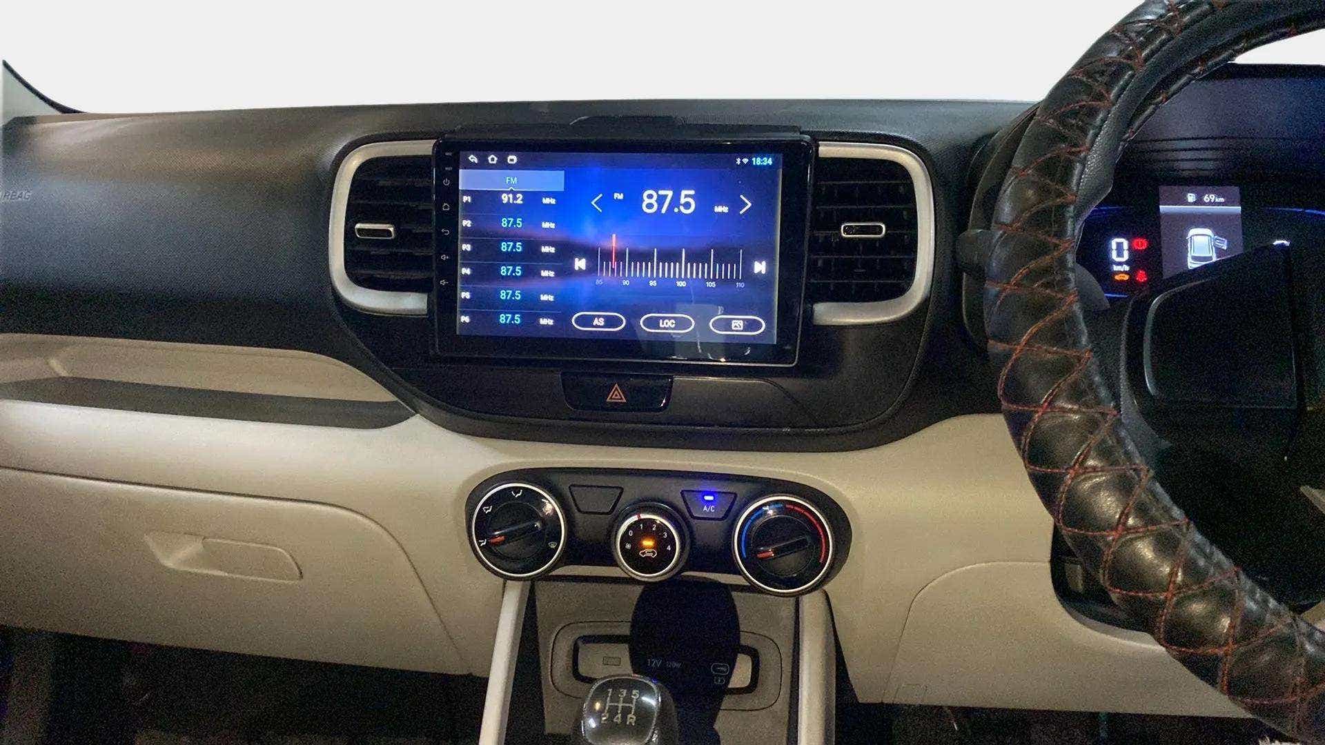 Dashboard view of a Hyundai Venue