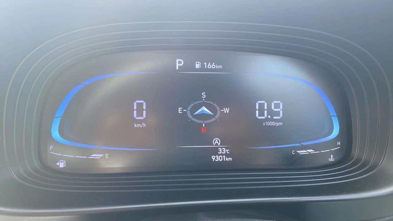 Instrument cluster display of a Hyundai Venue
