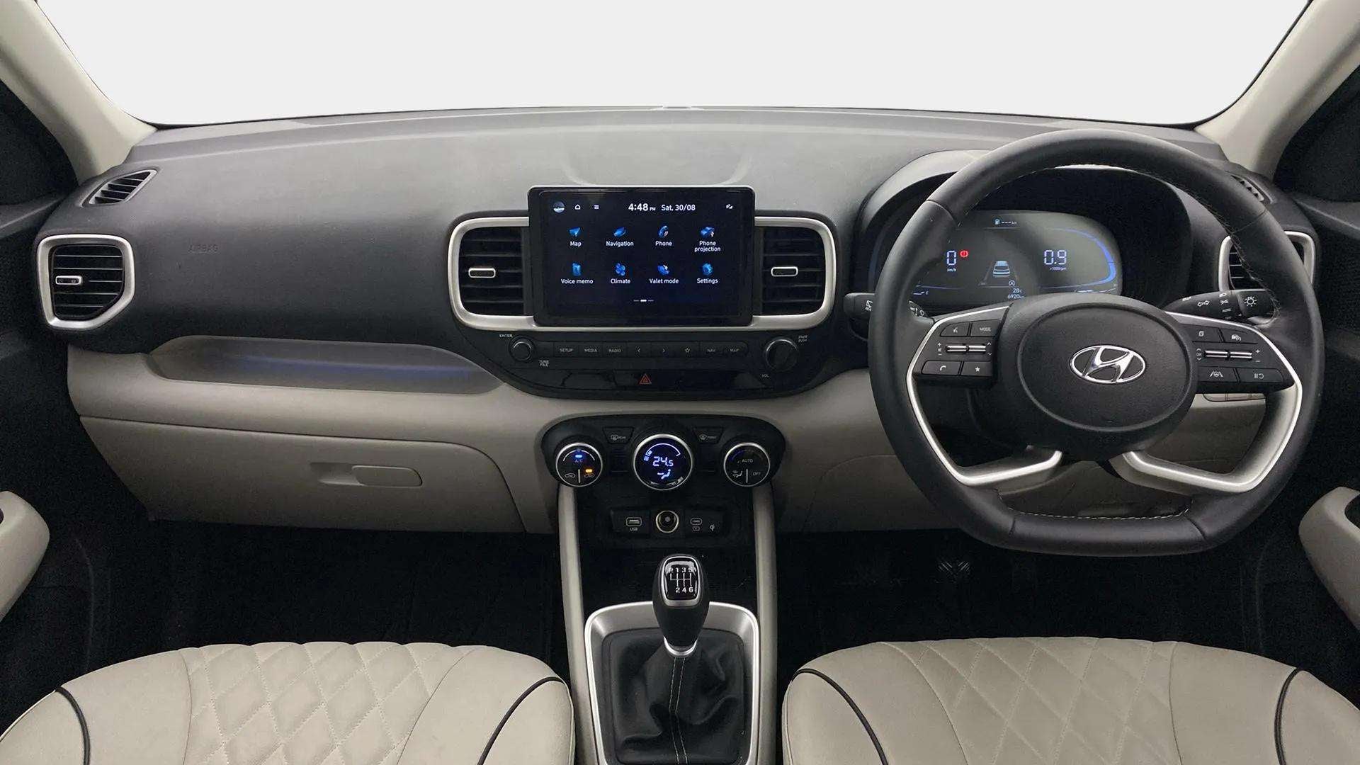 Interior dashboard view of a Hyundai Venue