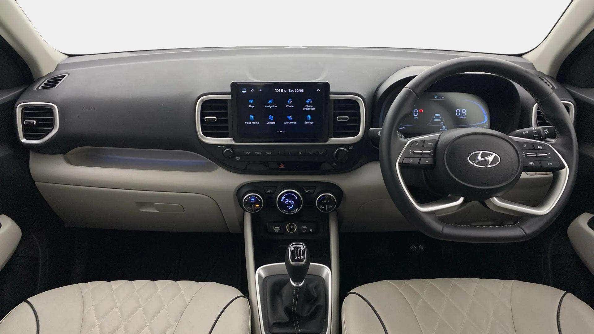 Interior dashboard view of a Hyundai Venue