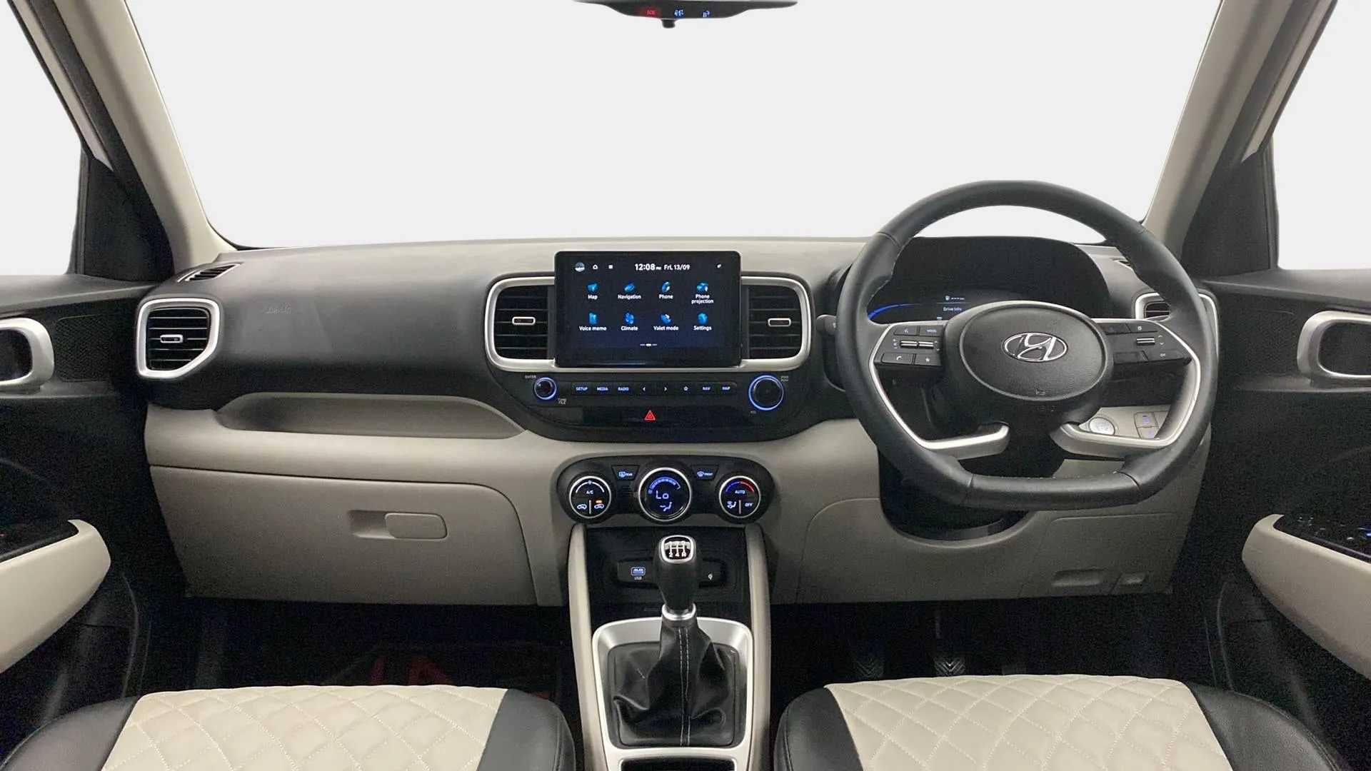 Interior dashboard view of a Hyundai Venue