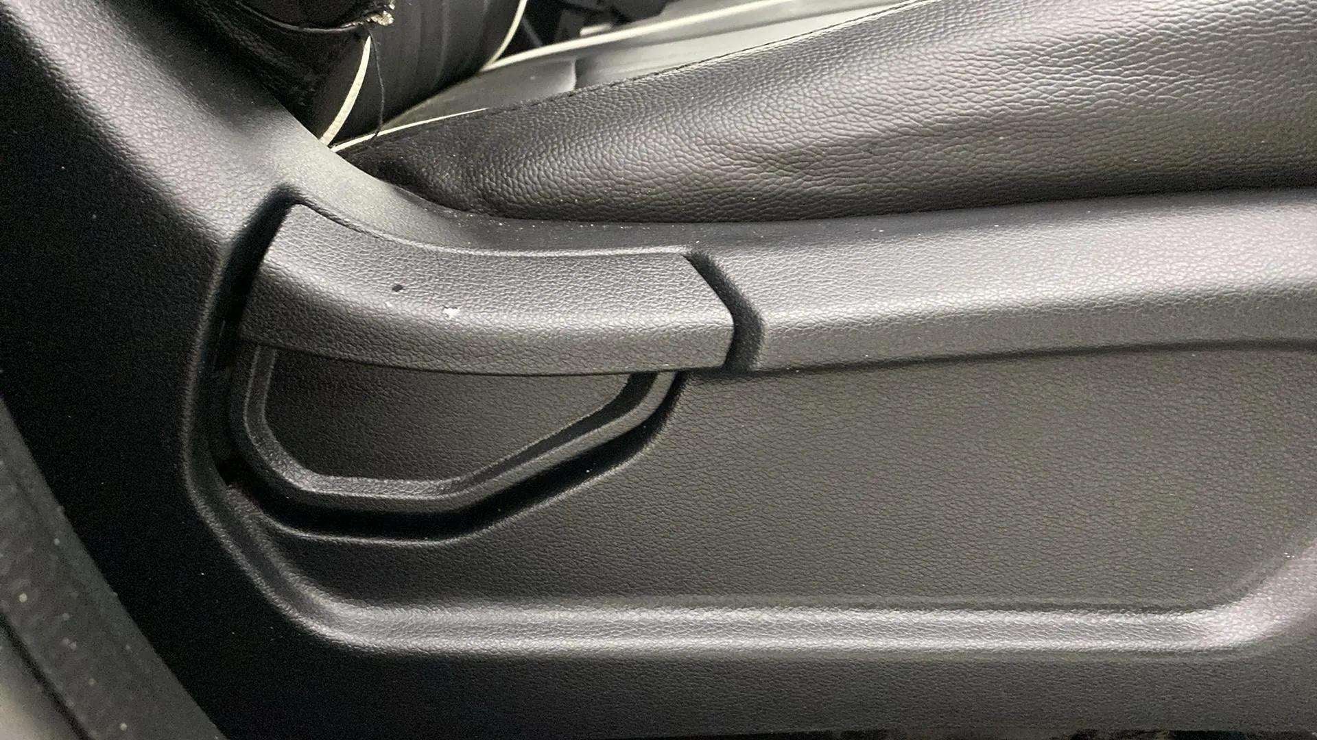 Close-up of the seat adjustment lever in a Hyundai Venue