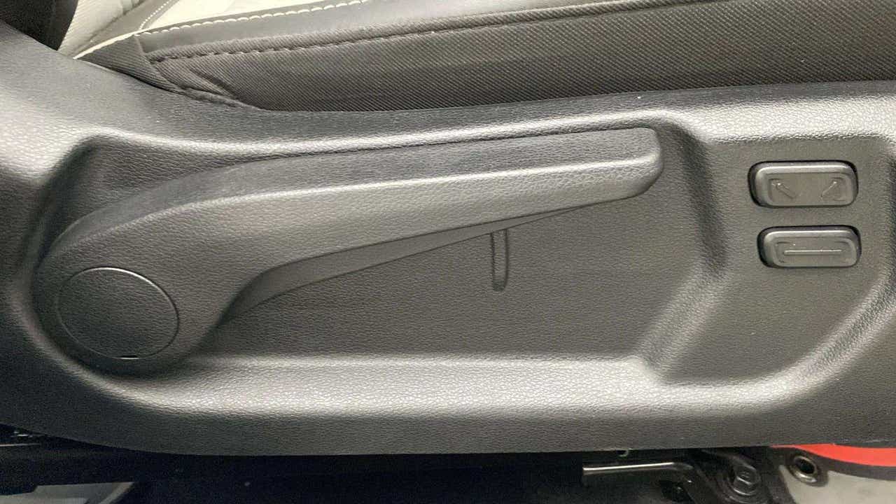 Seat adjustment controls of a Hyundai Venue