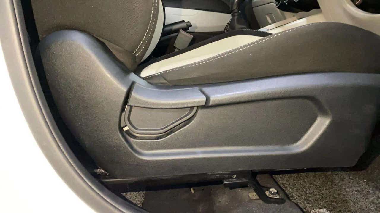 Side view of a Hyundai Venue front seat and adjustment lever