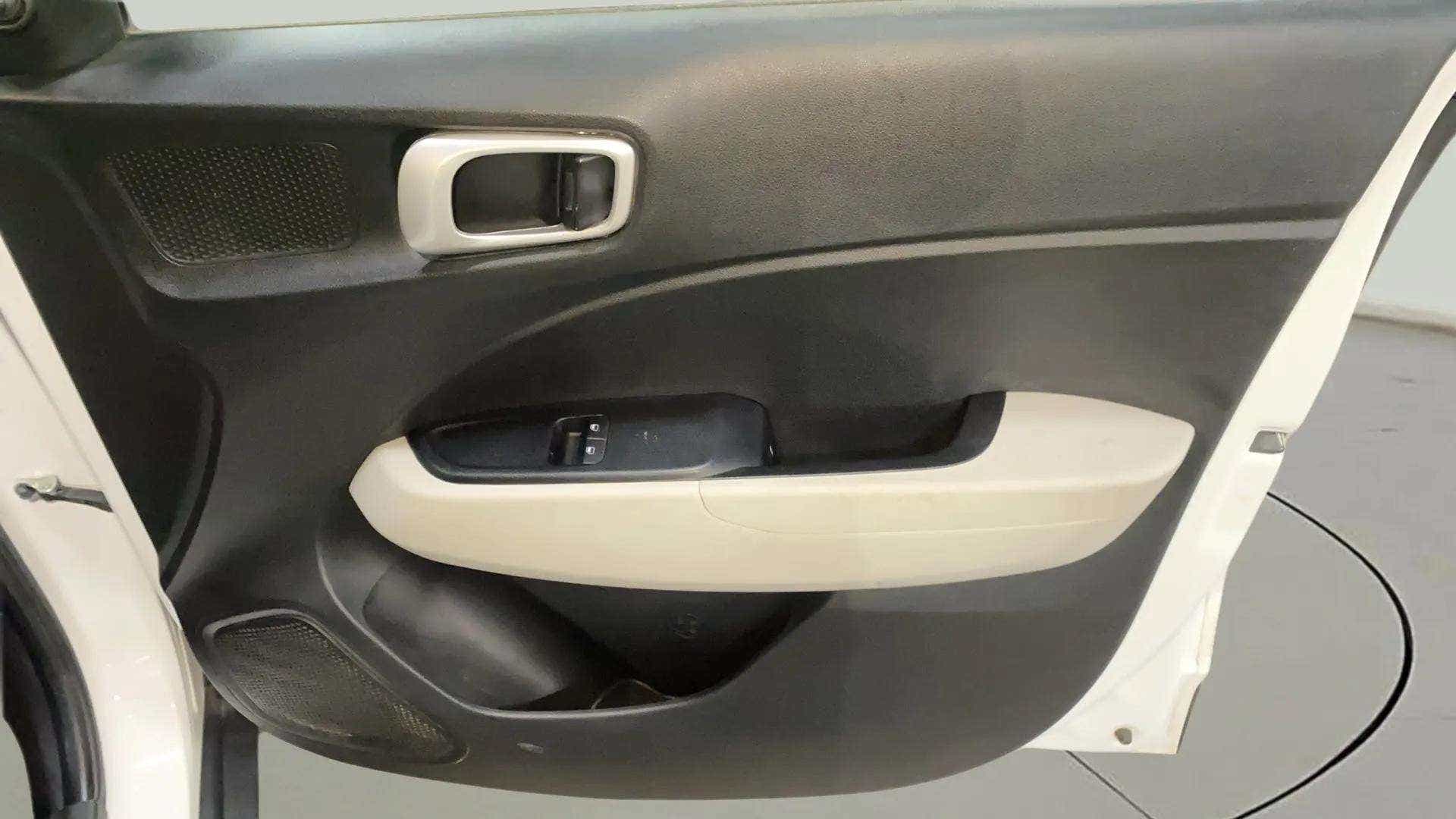 Close-up of rear door panel of a Hyundai Venue