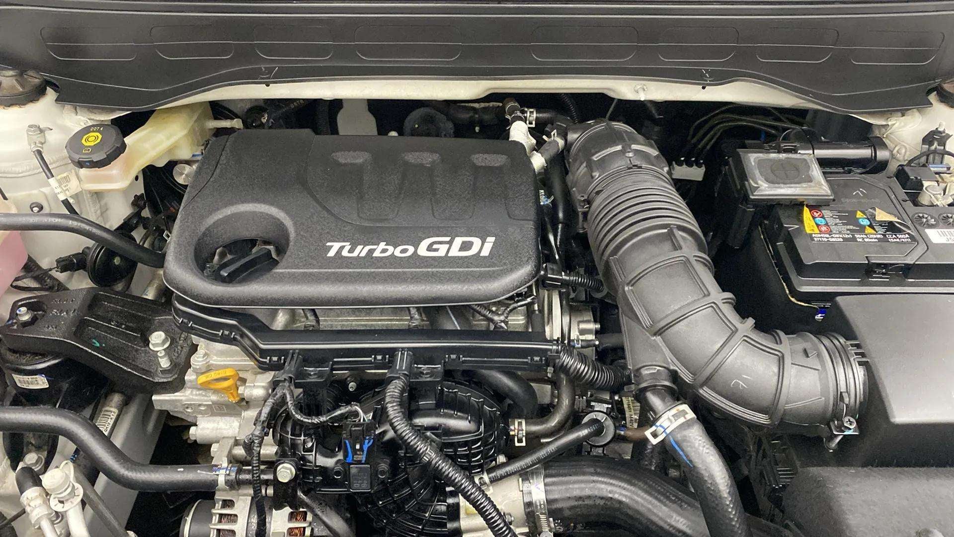 Engine bay view of a Hyundai Venue