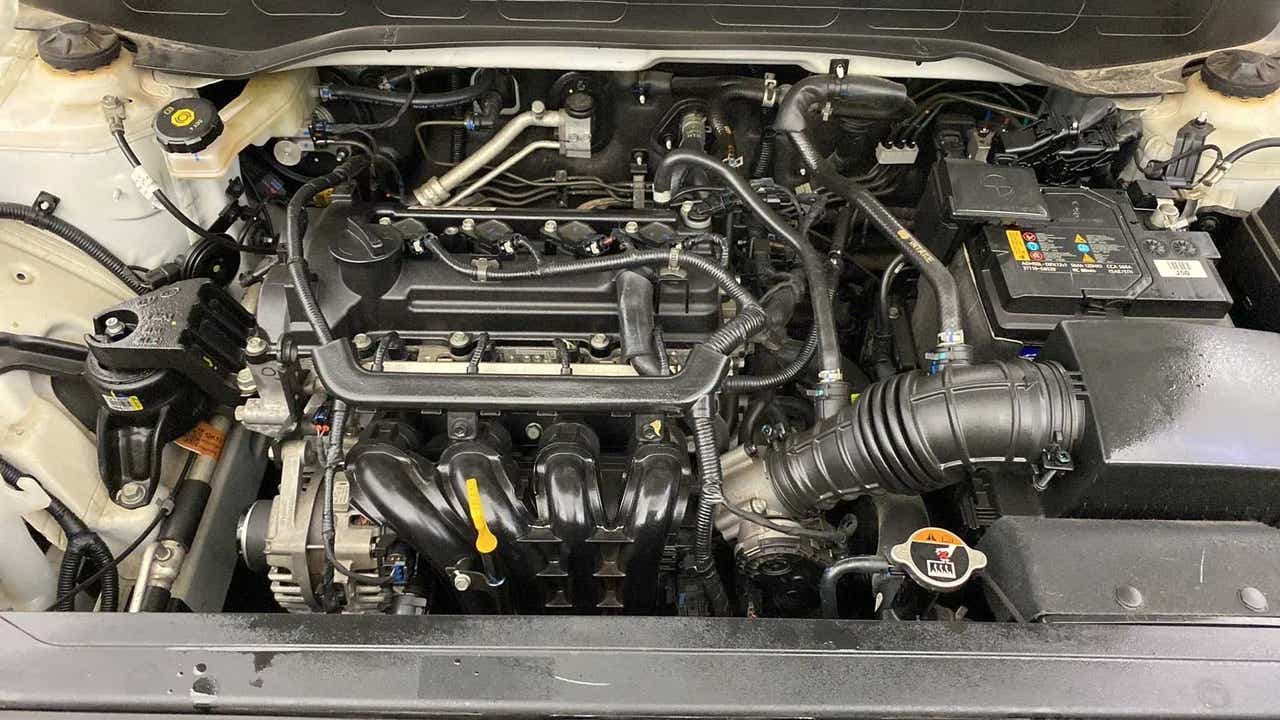 Engine bay view of a Hyundai Venue