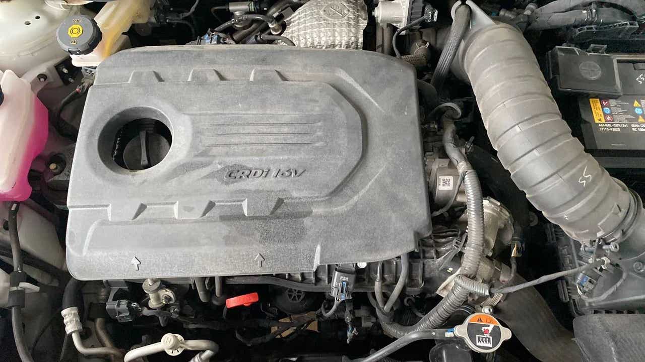 Engine bay view of a Hyundai Venue