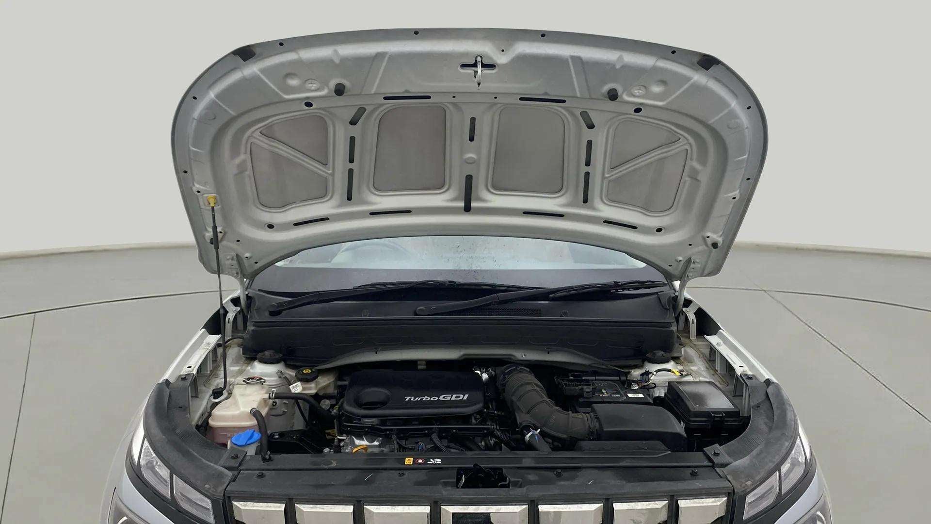 Engine bay view of a Hyundai Venue