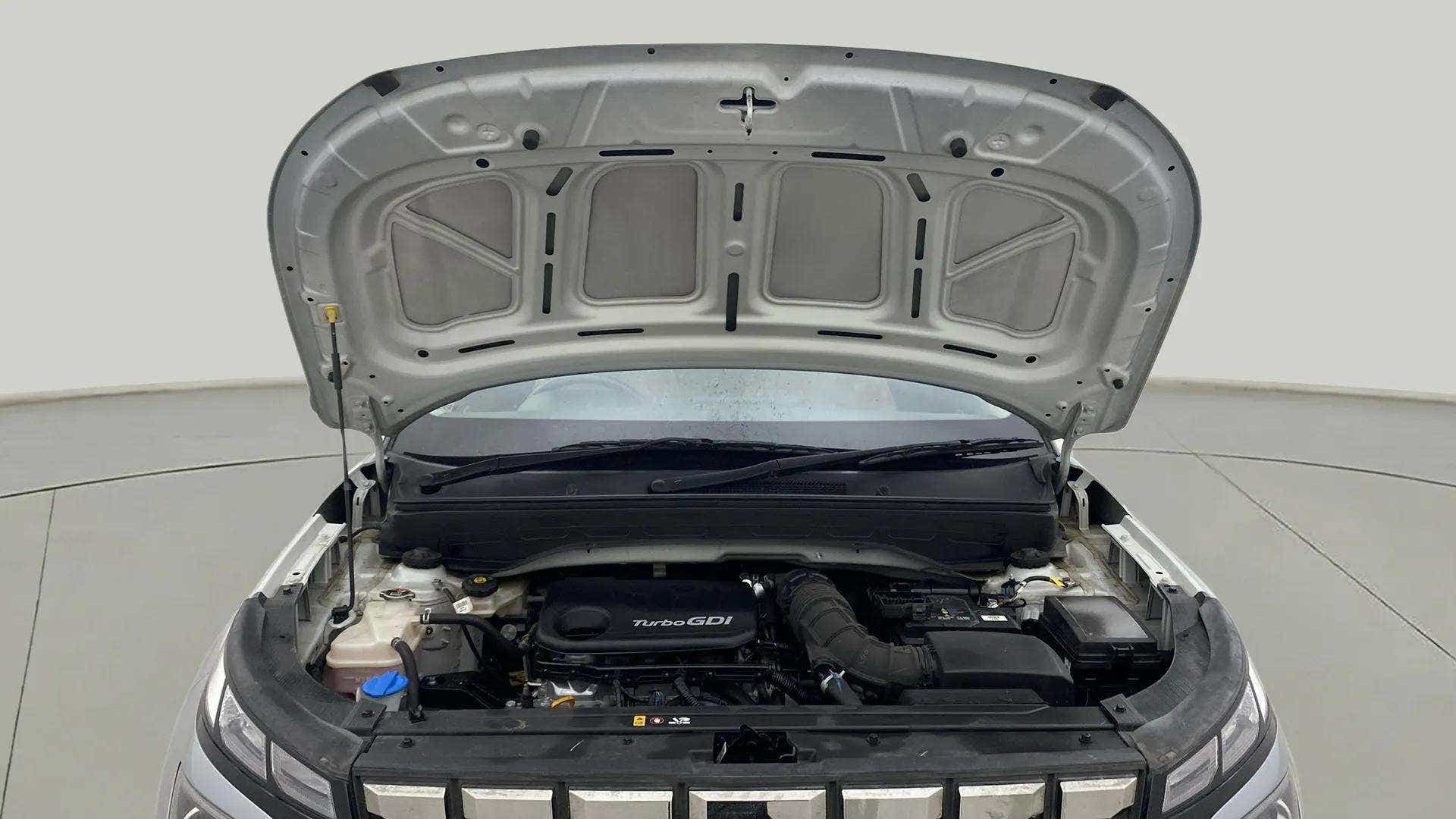Engine bay view of a Hyundai Venue