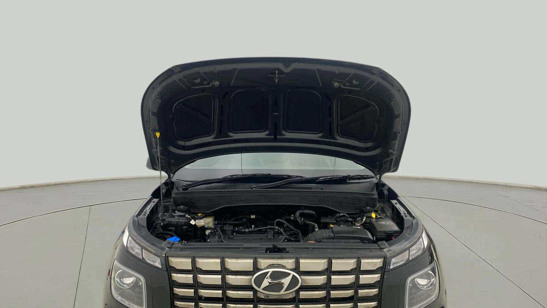 Engine bay view of a Hyundai Venue