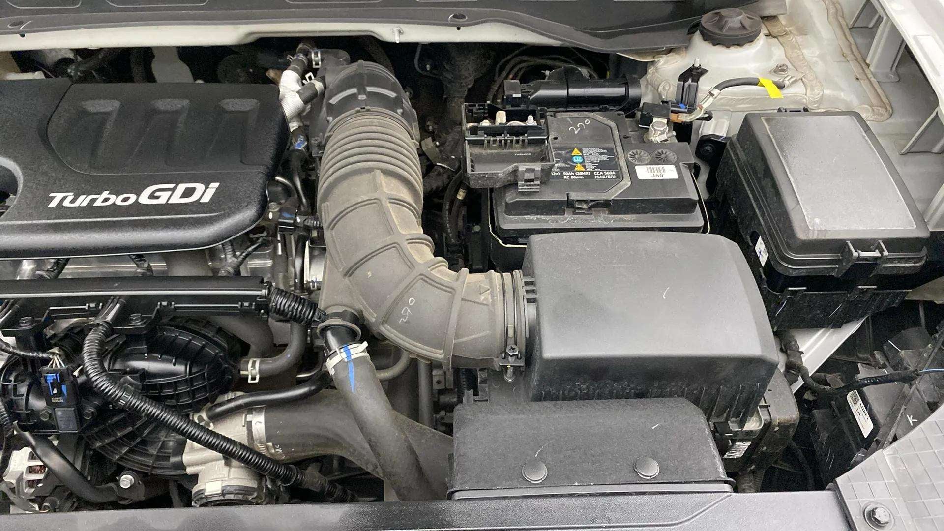 Engine bay view of a Hyundai Venue