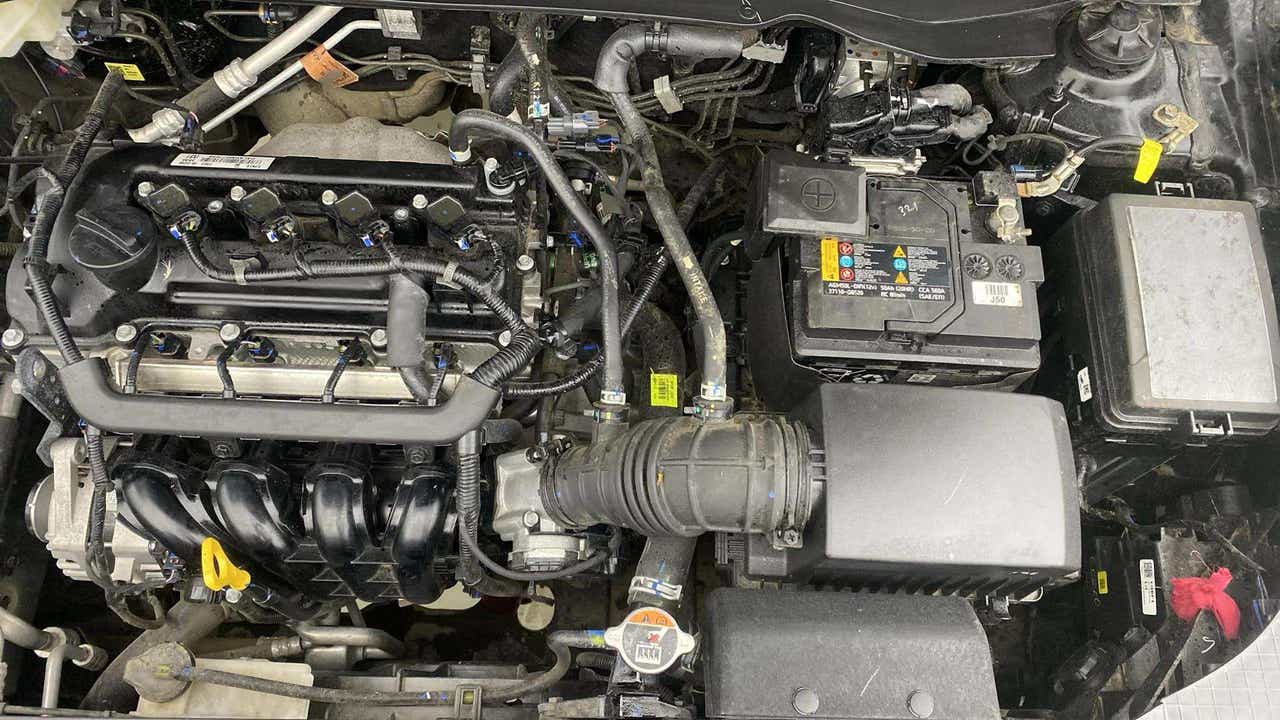 Engine bay of a Hyundai Venue