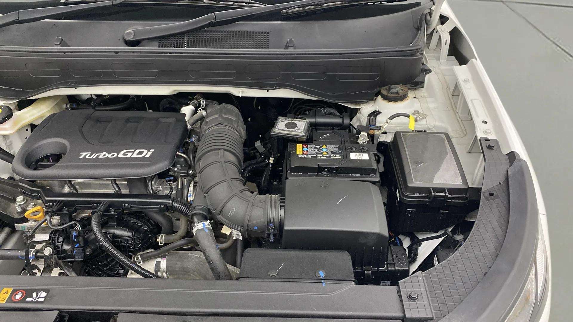 Engine bay of a Hyundai Venue TurboGDI
