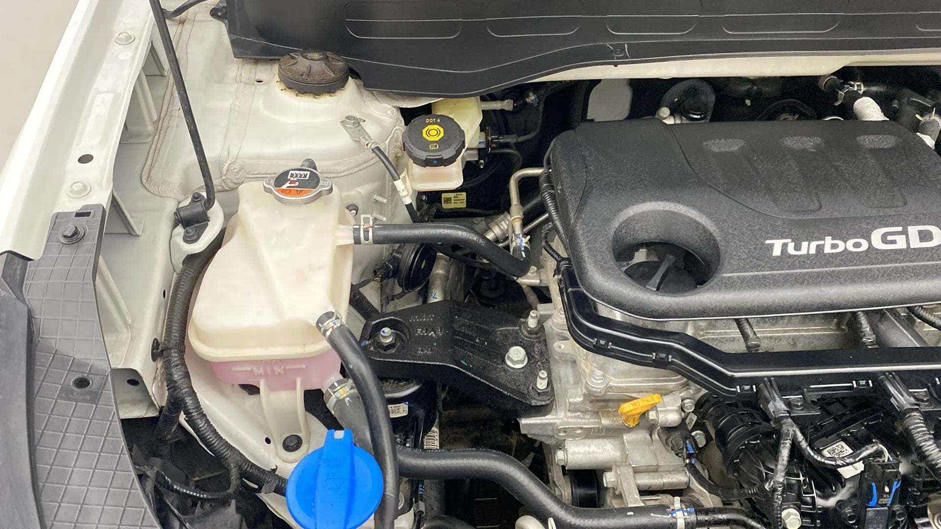 Engine bay of a Hyundai Venue Turbo GDI