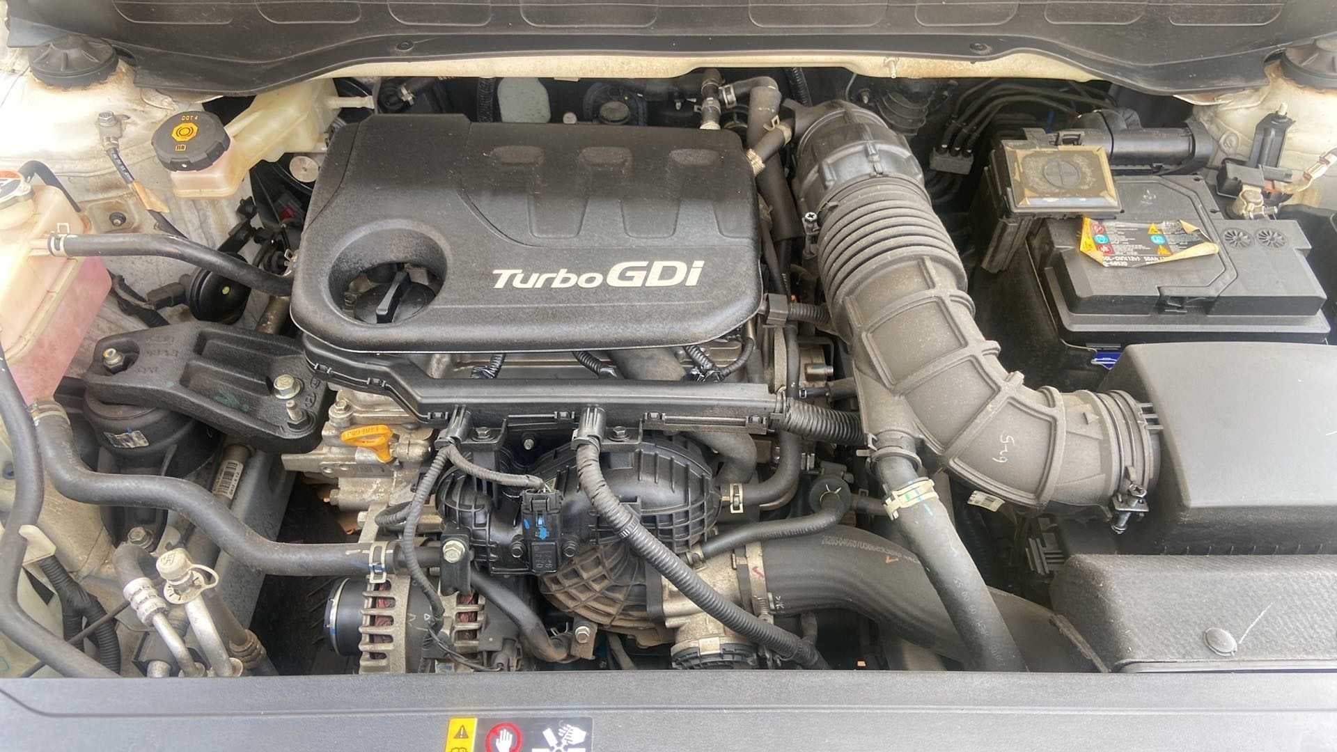 Engine bay view of a Hyundai Venue Turbo GDi