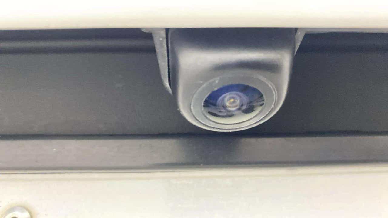 Close-up of a rear camera of a Hyundai Venue