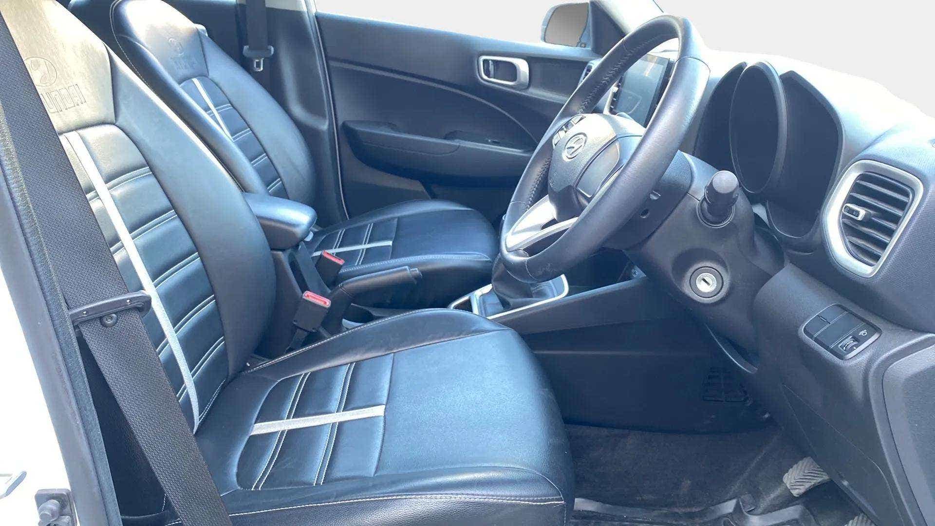 Front interior view of a Hyundai Venue