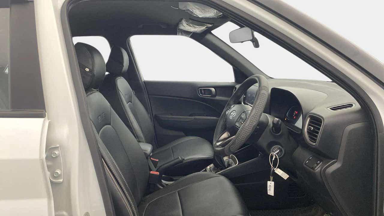 Driver side interior view of a Hyundai Venue