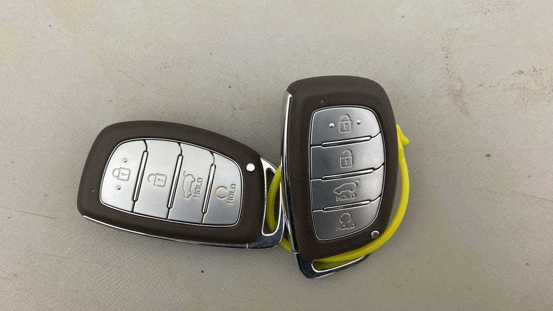 Car key fobs of a Hyundai Venue
