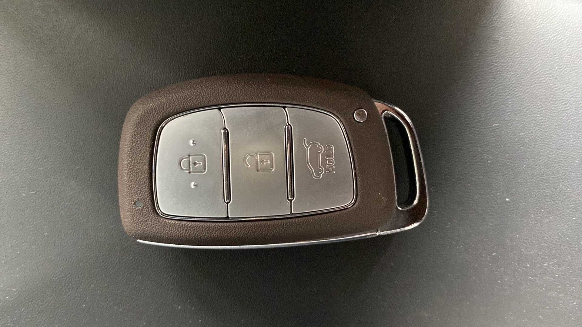 Close-up of a Hyundai Venue car key fob