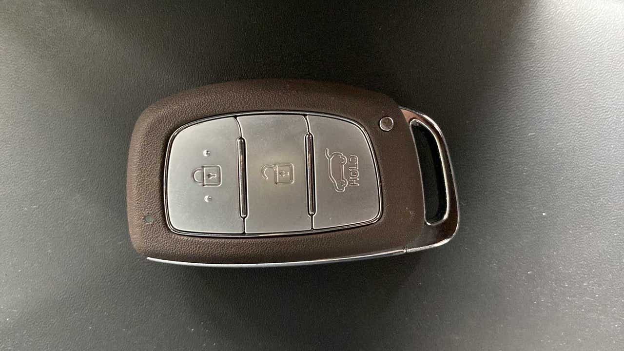 Close-up of a Hyundai Venue car key fob