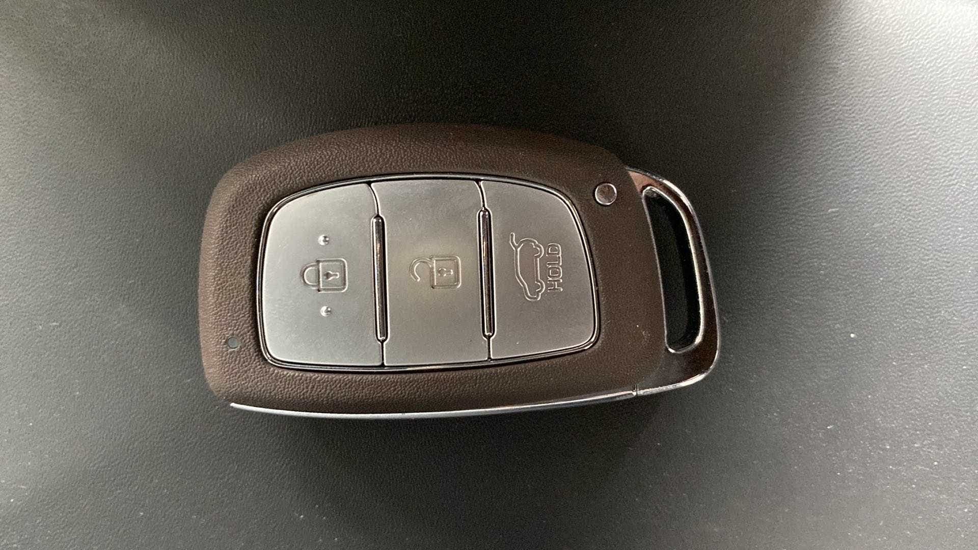 Close-up of a Hyundai Venue car key fob